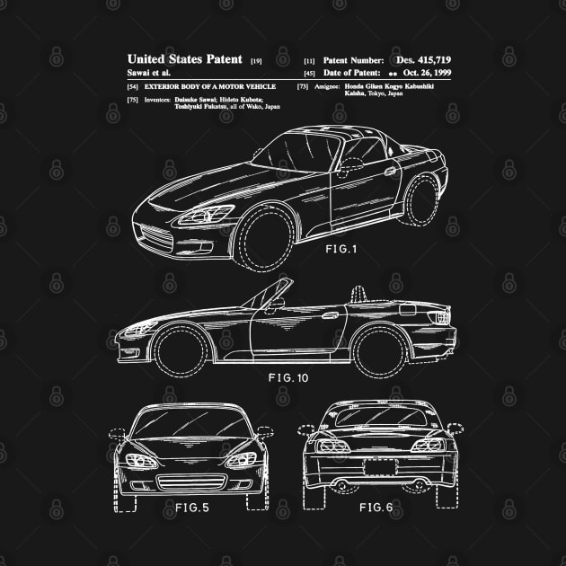 Honda S2000 Patent White by Luve