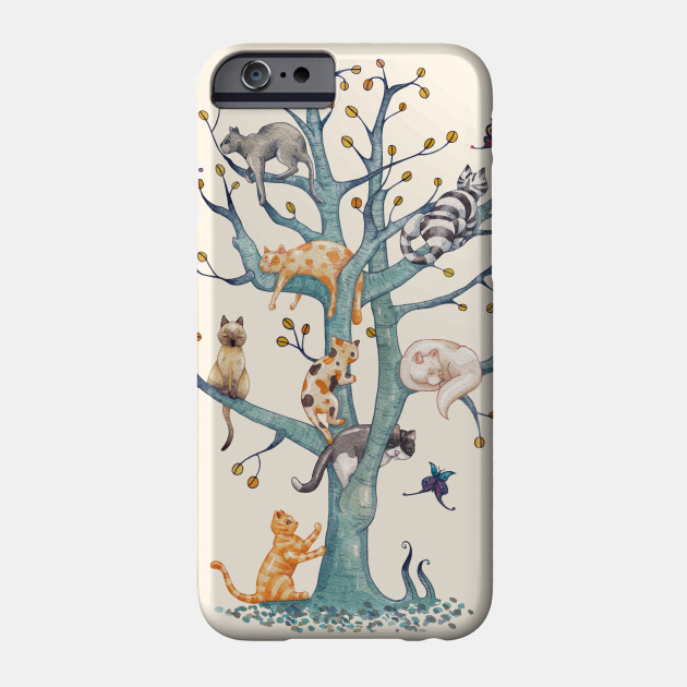 The Tree Of Cat Life Cat Phone Case Teepublic