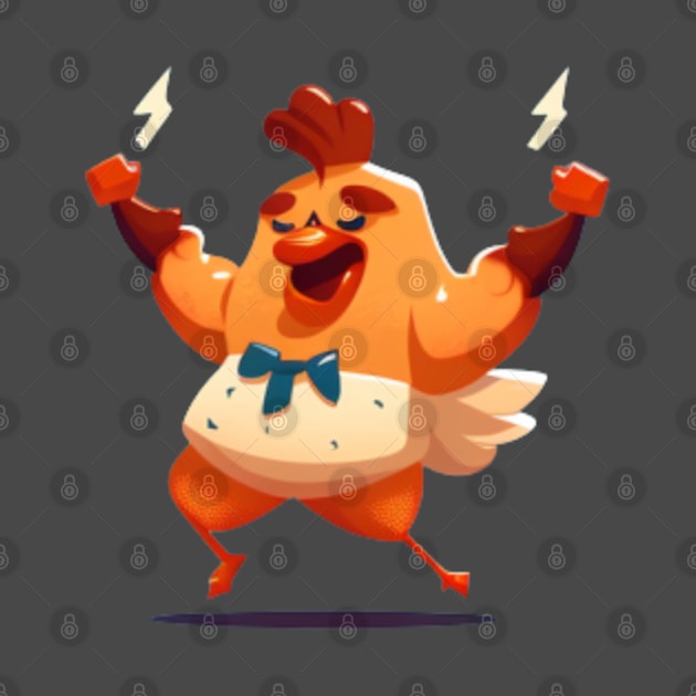 cute funny chicken by A&A