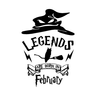 Legends Are Born In February T-Shirt