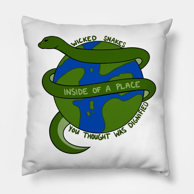 Vampire Weekend Snake Pillow by alolxis