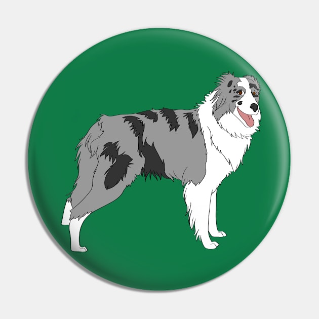 Border Collie Pin by Adastumae