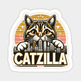 Catzilla Funny Magnet