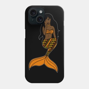 Afro Black Mermaid, Black Girl Magic Phone Case