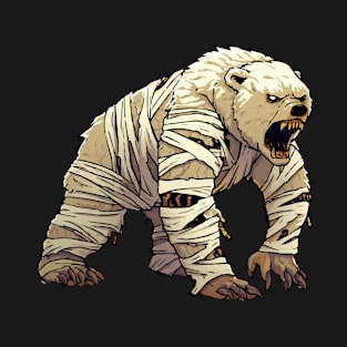 Grizzly Dressed As Mummy - Grizzly Bear Halloween T-Shirt