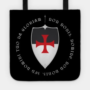 Knights Templar Crusader Motto and Cross Tote