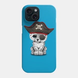 Cute Baby Snow Leopard Cub Pirate Phone Case