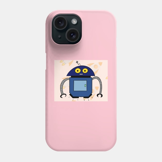 January Shorty Robot Phone Case by Soundtrack Alley