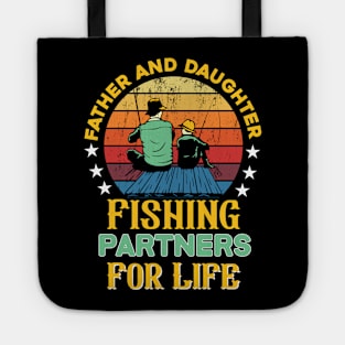 Father and Daughter: Fishing Partners for Life - Retro Tote