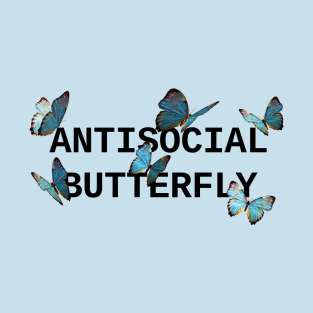 ANTISOCIAL BUTTERFLY BLUE T-Shirt