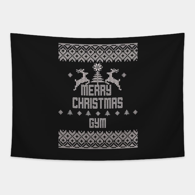 Merry Christmas GYM Tapestry by ramiroxavier