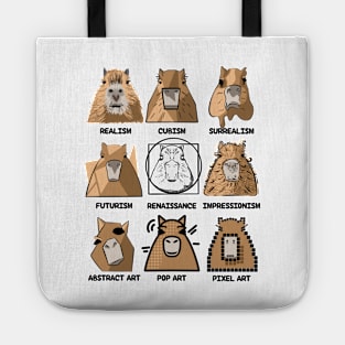 Capybaras Funny Capybara Face Rodent Ok I Pull Up Capybara Tote