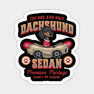 Dachshund Sedan Premium Package Magnet