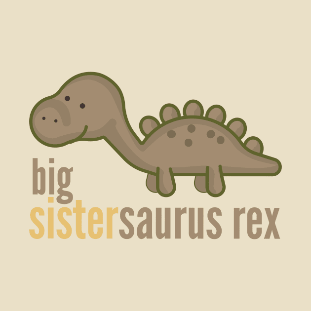 Big Sistersaurus Rex T-Shirt Family Dinosaur Shirts by DoggyStyles