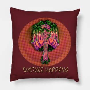 Shiitake Happens Pillow