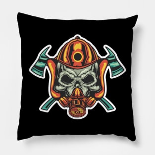 axe skull Pillow