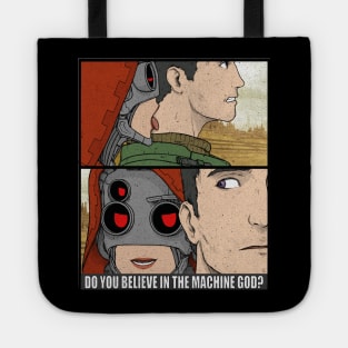 Do You Believe In The Machine God? Tech Priestess 40k Print Tote