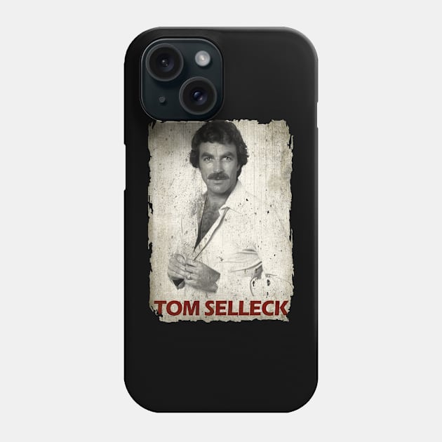 Tom Selleck Phone Case by WHITE ANGEL STUDIO