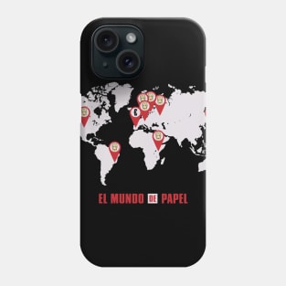 El mundo de Papel Phone Case