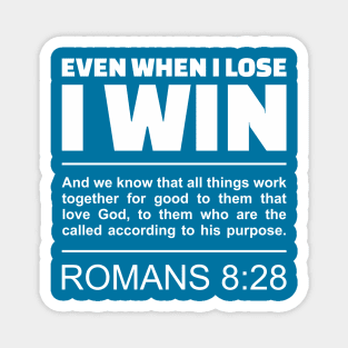 Romans 8:28 - God's Purpose - Bible Scripture Magnet