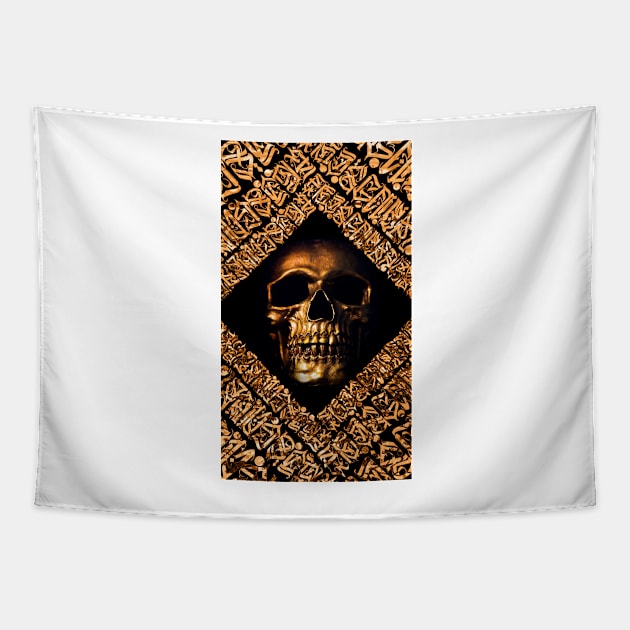 Skull Tapestry by daghlashassan