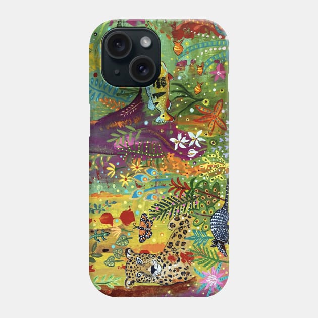 Along the Amazon River Phone Case by MagaliModoux