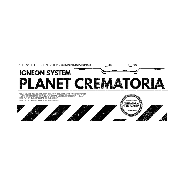 Riddick - Planet Crematoria (Black) by TheUnseenPeril