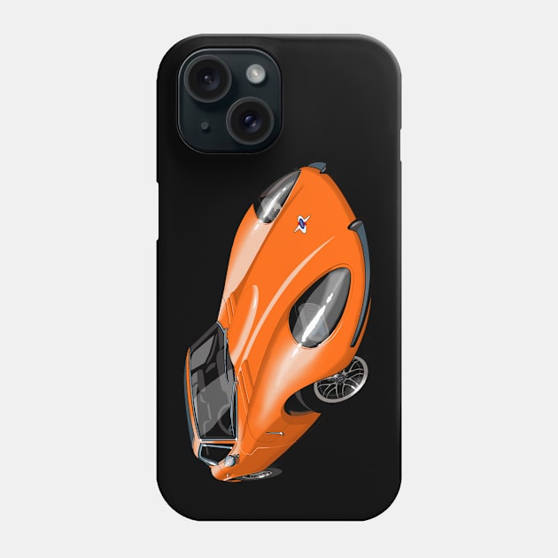 Marcos 3 litre in orange Phone Case by candcretro