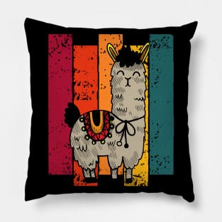 Colourful Alpaca Llama Pillow