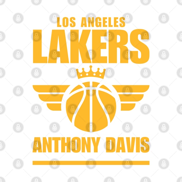 Los Angeles Lakers Davis 3 Basketball Retro by ArsenBills