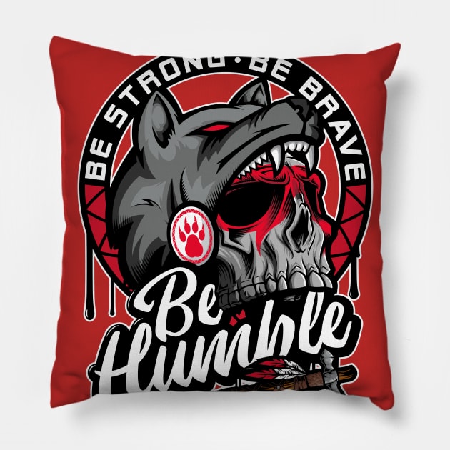 Be Humble - Native American Pillow by vecturo