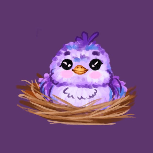 sweet little bird in the nest by pimkie