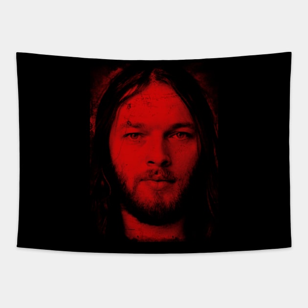 red vintage David Gilmour Tapestry by TimTimMarket