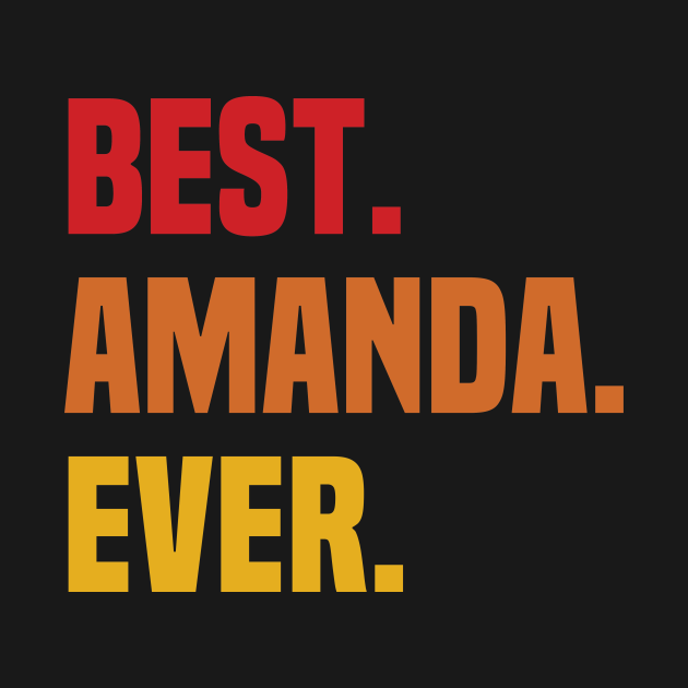 Discover BEST AMANDA EVER ,AMANDA NAME - Name - T-Shirt