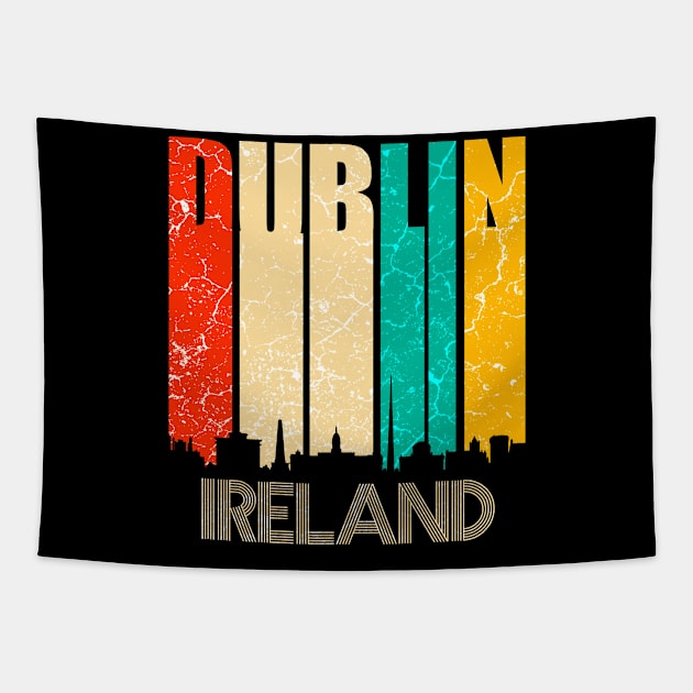 Dublin Ireland Skyline Tapestry by Mila46