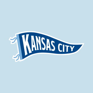 Kansas City Pennant - Light Blue T-Shirt