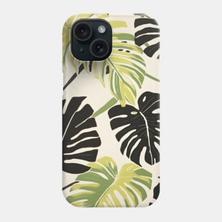 Monstera Botanical Pattern Tropical Phone Case