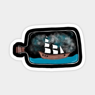 Ship In A Bottle Magnet