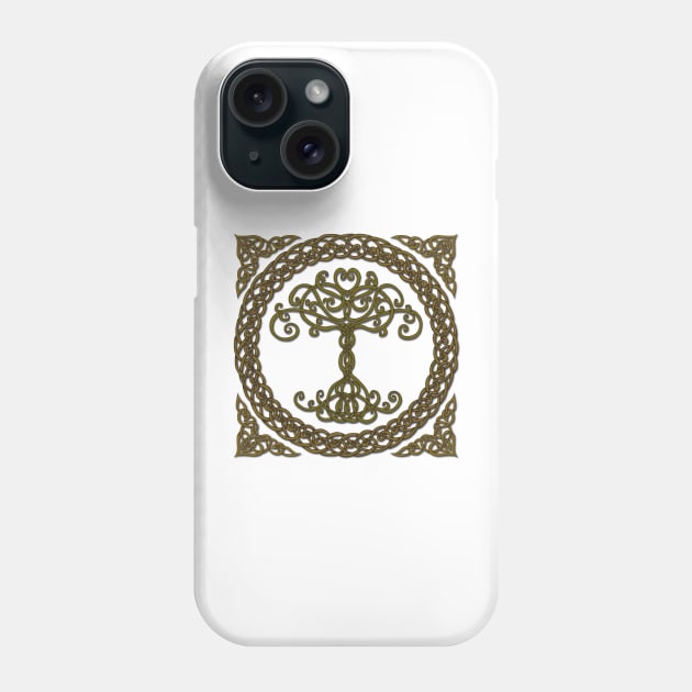 Celtic Tree of Life I Phone Case by lottibrown