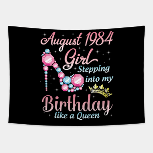 August 1984 Girl Stepping Into My Birthday 36 Years Like A Queen Happy Birthday To Me You Tapestry