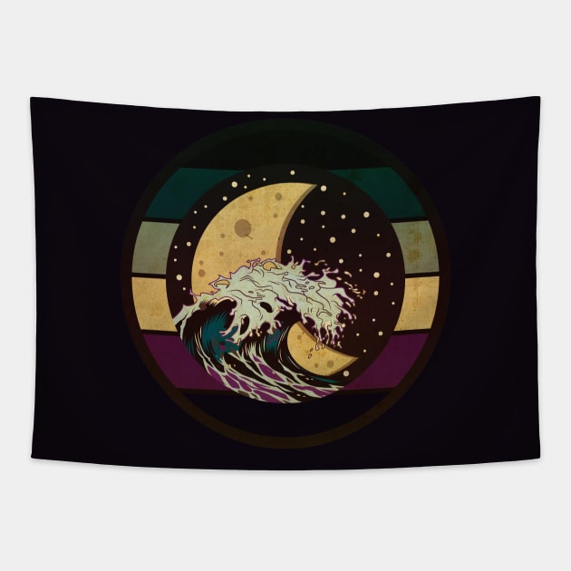 Sublime Night - Big Wave California Tapestry by CTShirts