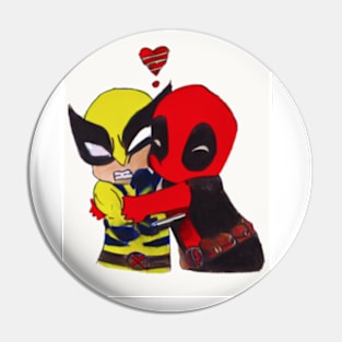 Deapool & Wolverine Funny Design Pin