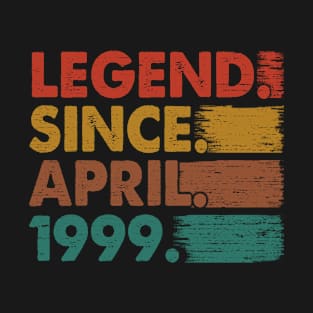 24 Years Old Gifts Legend Since April 1999 24th Birthday T-Shirt