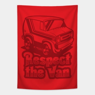 Respect The Van (Ghost) - Red Tapestry