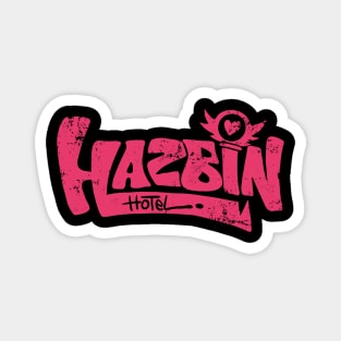 Hazbin hotel - typography retro Magnet