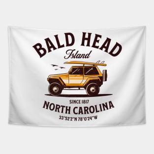 Bald Head Island, NC Surfboard Vacationing Tapestry