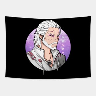 Witcher Geralt - Lilac Moon Tapestry