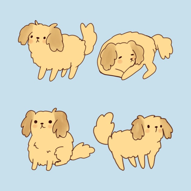 Cute American Cocker Spaniel pack by Mayarart