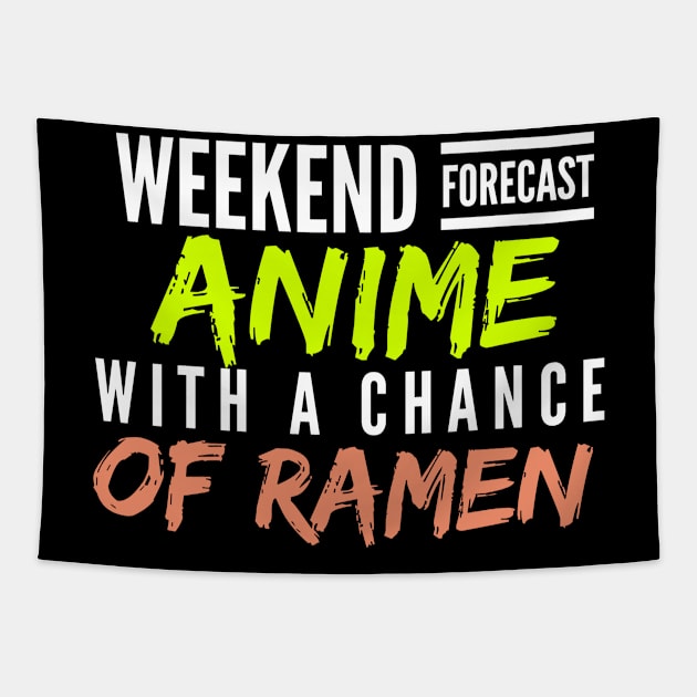 Vintage Anime and Ramen Lover Gift idea Tapestry by Monster Skizveuo