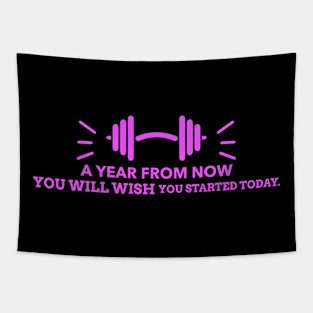 Workout Motivation Tapestry